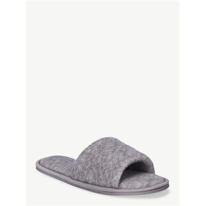 Cozy Women's Quilted Velvet Slide Slippers - Luxurious Comfort for Lazy Days